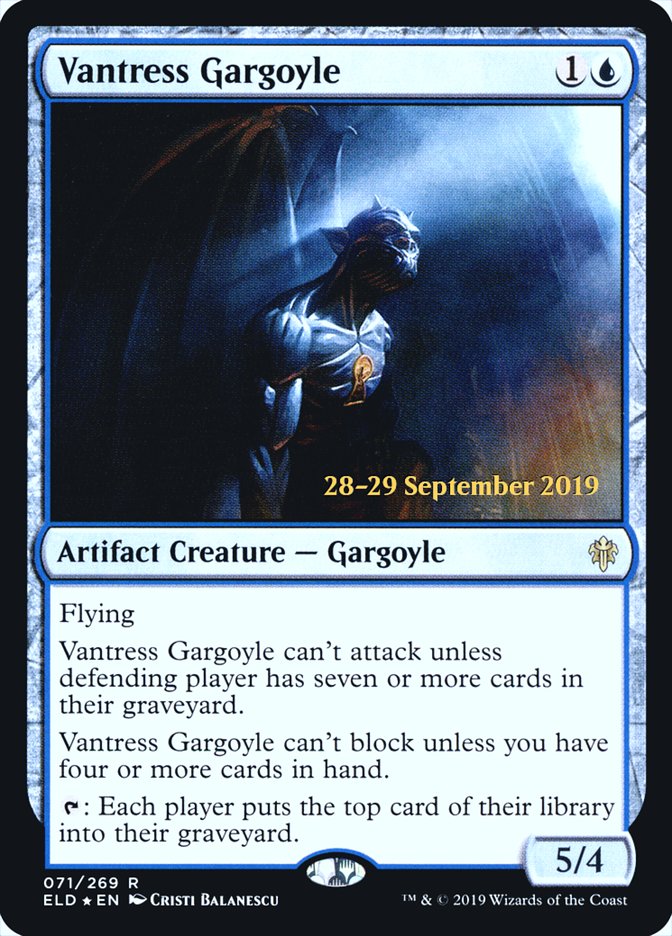 Vantress Gargoyle  [Throne of Eldraine Prerelease Promos] | Amazing Games TCG