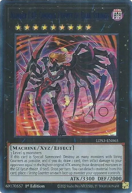 Number C40: Gimmick Puppet of Dark Strings (Blue) [LDS3-EN065] Ultra Rare | Amazing Games TCG