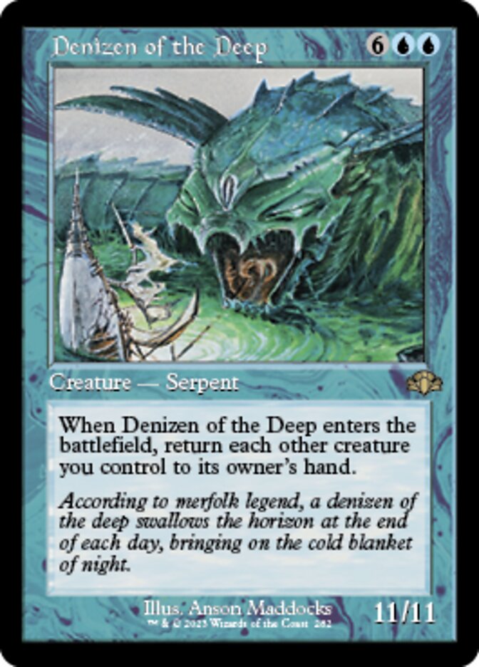Denizen of the Deep (Retro) [Dominaria Remastered] | Amazing Games TCG