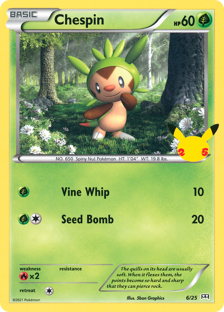 Chespin (6/25) [McDonald's 25th Anniversary] | Amazing Games TCG