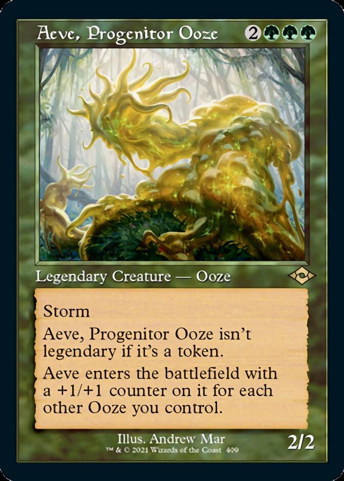 Aeve, Progenitor Ooze (Retro Foil Etched) [Modern Horizons 2] | Amazing Games TCG