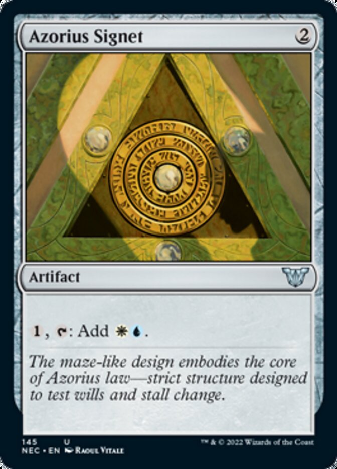 Azorius Signet [Kamigawa: Neon Dynasty Commander] | Amazing Games TCG