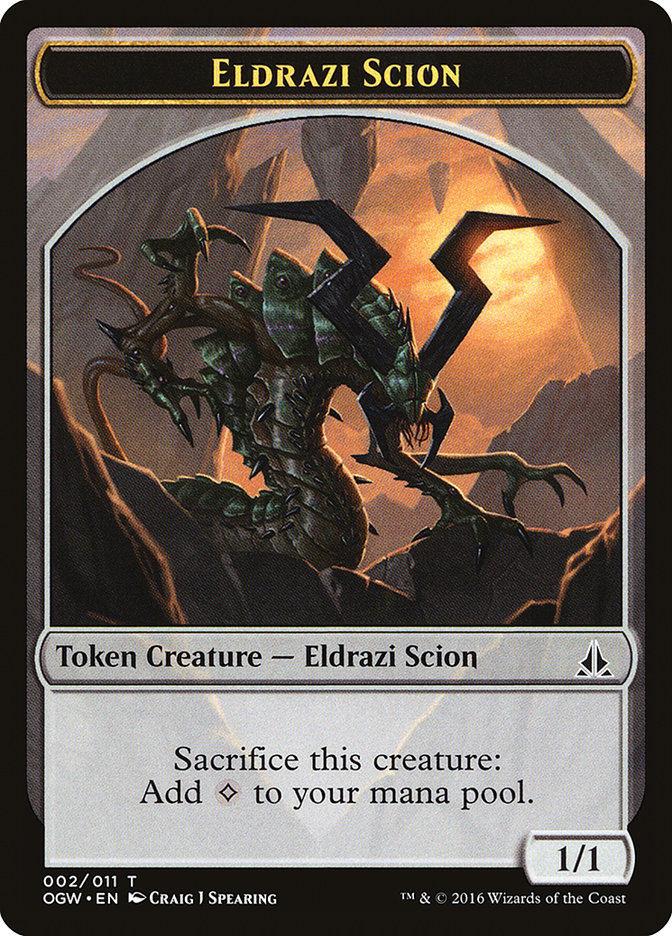 Eldrazi Scion (002/011) [Oath of the Gatewatch Tokens] | Amazing Games TCG