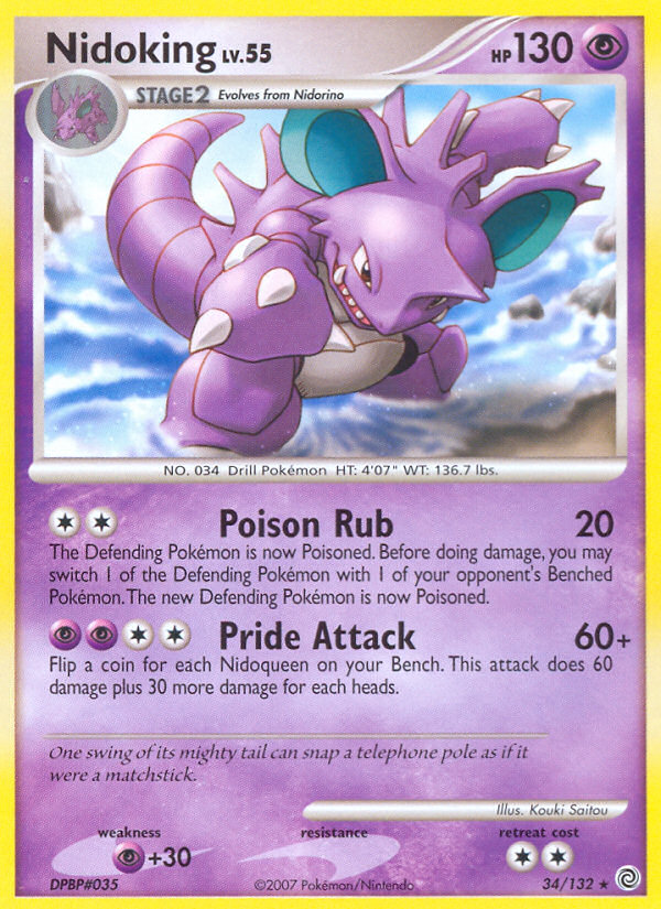 Nidoking (34/132) [Diamond & Pearl: Secret Wonders] | Amazing Games TCG