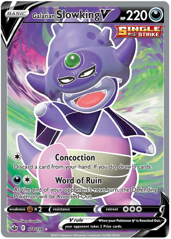 Galarian Slowking V (178/198) [Sword & Shield: Chilling Reign] | Amazing Games TCG