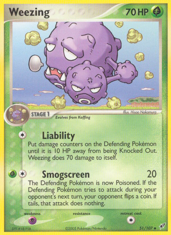 Weezing (51/107) [EX: Deoxys] | Amazing Games TCG