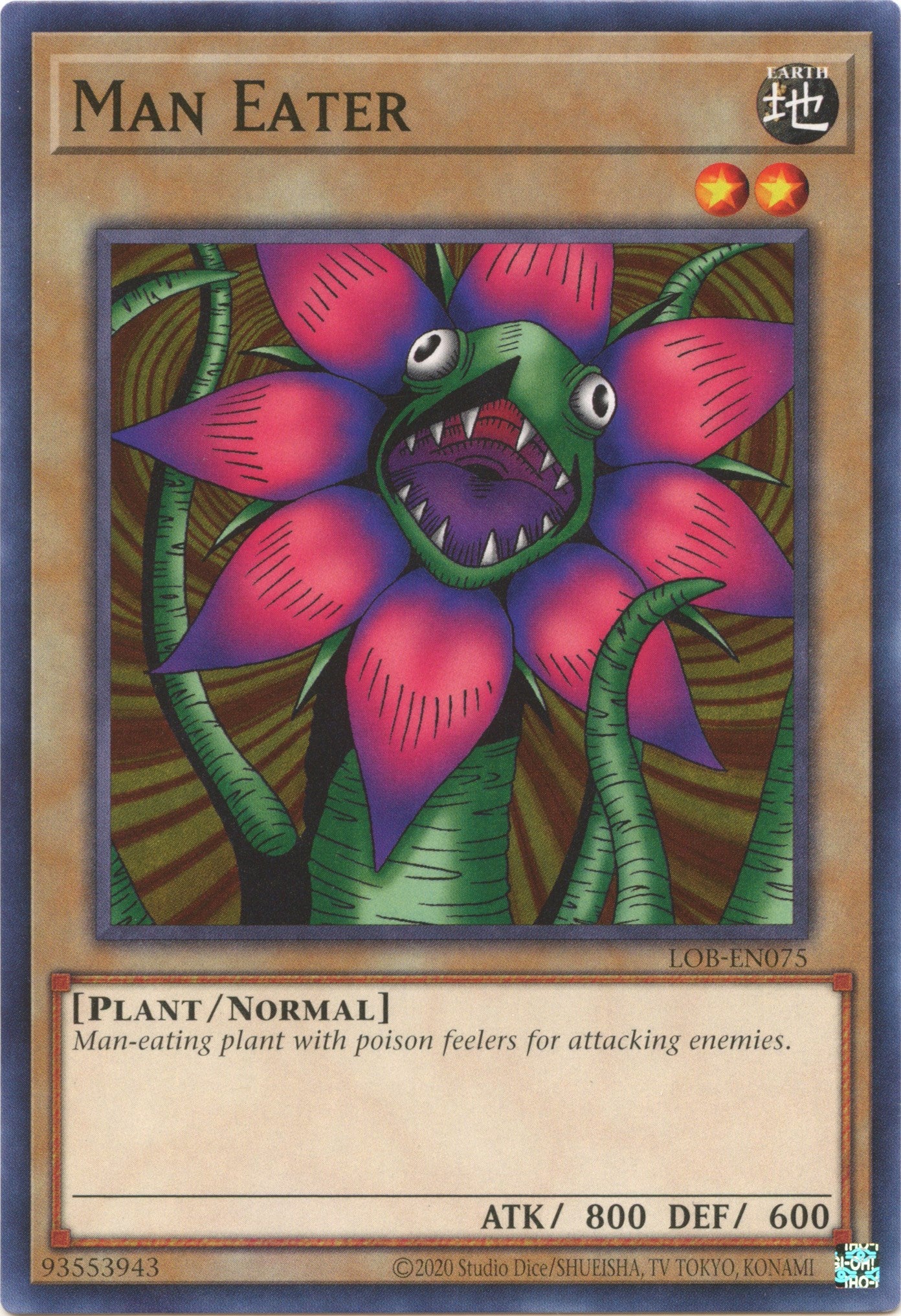 Man Eater (25th Anniversary) [LOB-EN075] Common | Amazing Games TCG