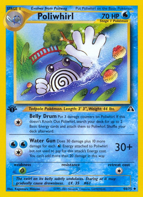 Poliwhirl (44/75) [Neo Discovery 1st Edition] | Amazing Games TCG