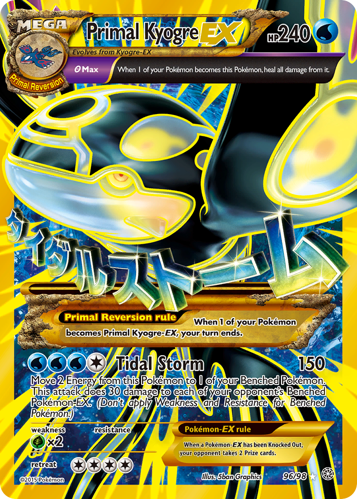 Primal Kyogre EX (96/98) [XY: Ancient Origins] | Amazing Games TCG