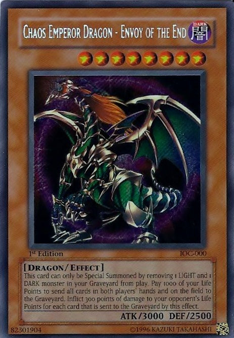 Chaos Emperor Dragon - Envoy of the End [IOC-000] Secret Rare | Amazing Games TCG