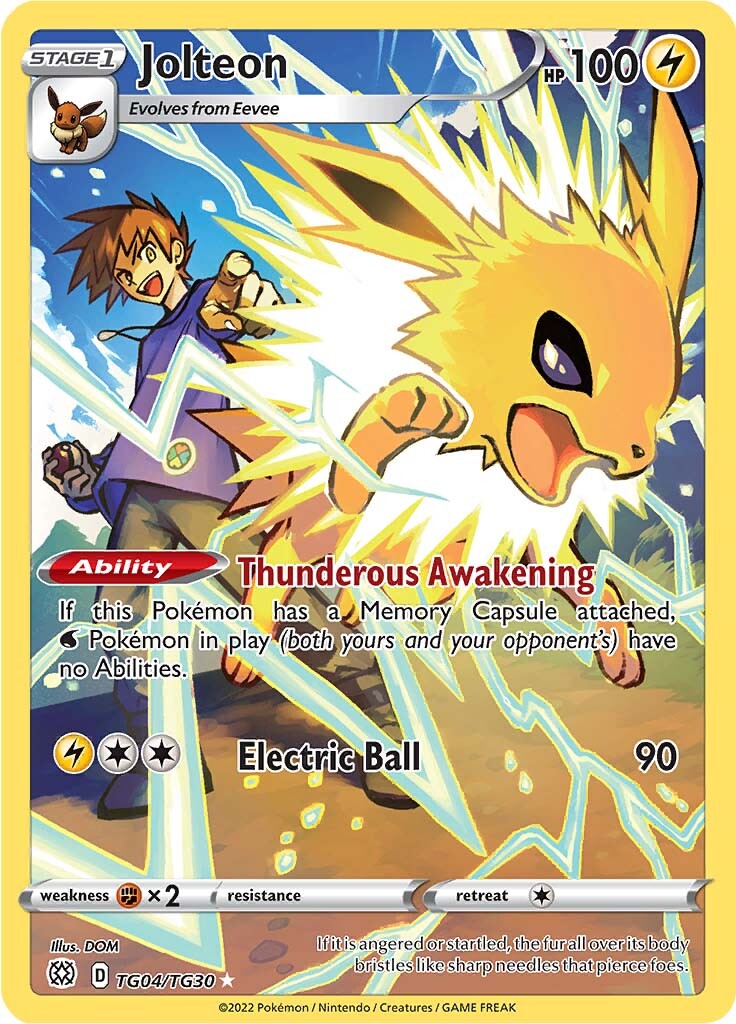 Jolteon (TG04/TG30) [Sword & Shield: Brilliant Stars] | Amazing Games TCG