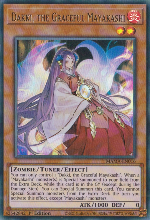 Dakki, the Graceful Mayakashi [MAMA-EN016] Ultra Rare | Amazing Games TCG