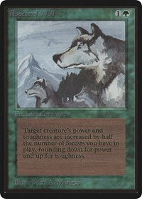 Aspect of Wolf [Limited Edition Beta] | Amazing Games TCG