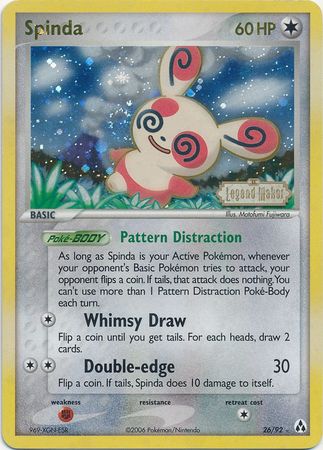 Spinda (26/92) (Stamped) [EX: Legend Maker] | Amazing Games TCG