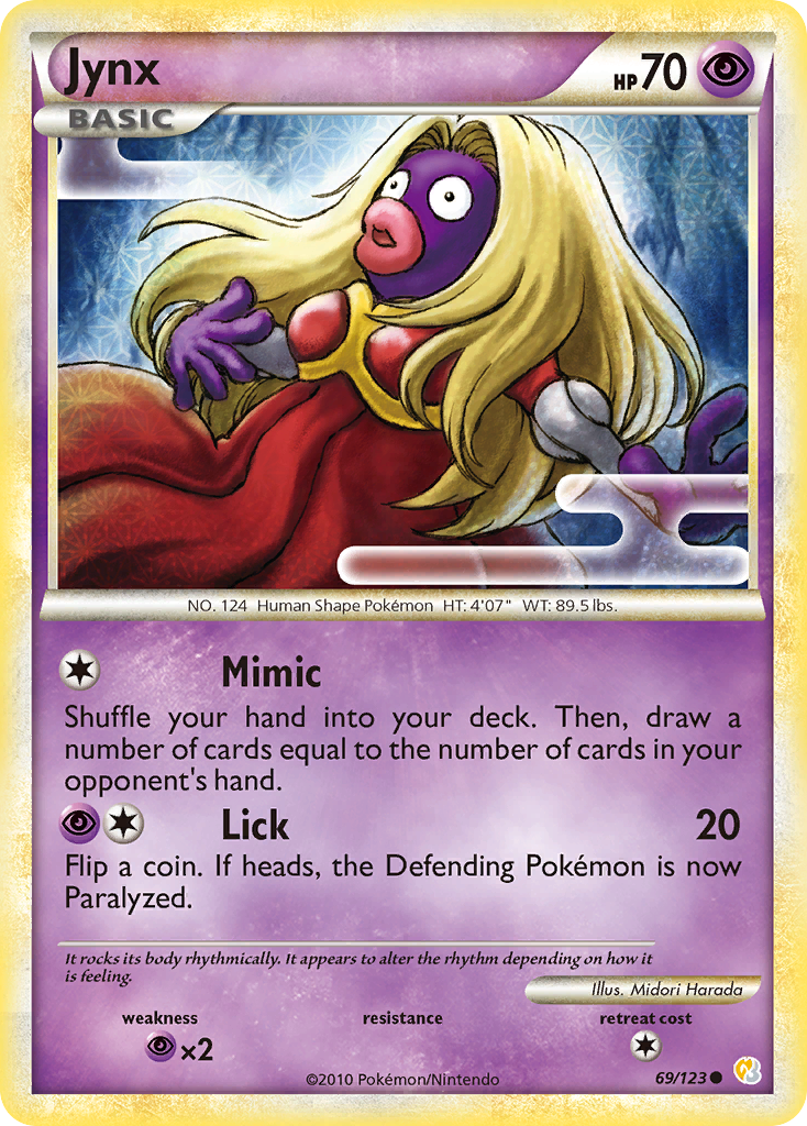 Jynx (69/123) [HeartGold & SoulSilver: Base Set] | Amazing Games TCG