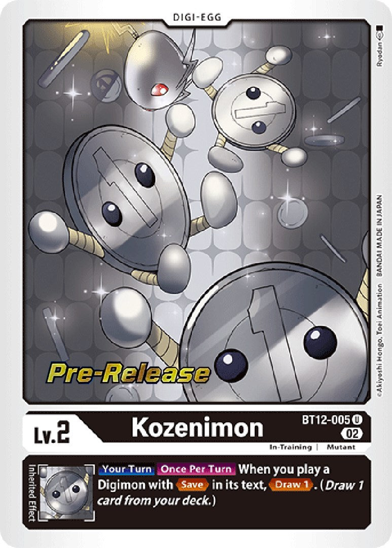 Kozenimon [BT12-005] [Across Time Pre-Release Cards] | Amazing Games TCG