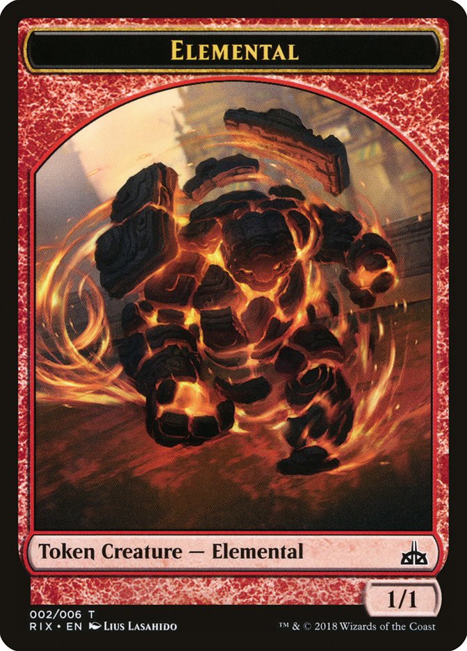 Elemental (002/006) [Rivals of Ixalan Tokens] | Amazing Games TCG