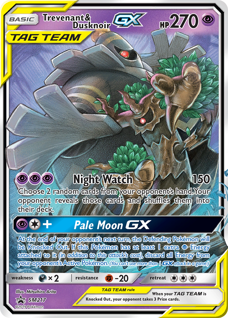 Trevenant & Dusknoir GX (SM217) [Sun & Moon: Black Star Promos] | Amazing Games TCG