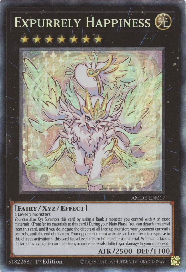 Expurrely Happiness [AMDE-EN017] Collector's Rare | Amazing Games TCG
