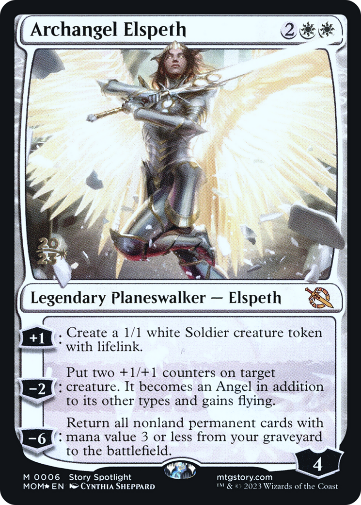 Archangel Elspeth [March of the Machine Prerelease Promos] | Amazing Games TCG