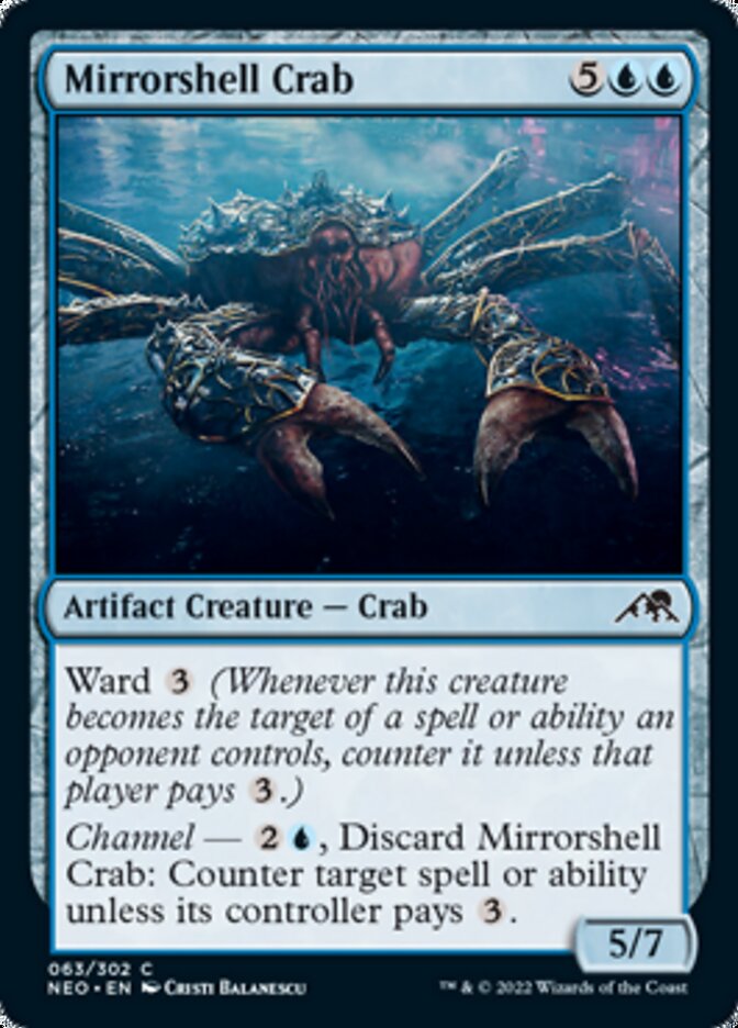 Mirrorshell Crab [Kamigawa: Neon Dynasty] | Amazing Games TCG
