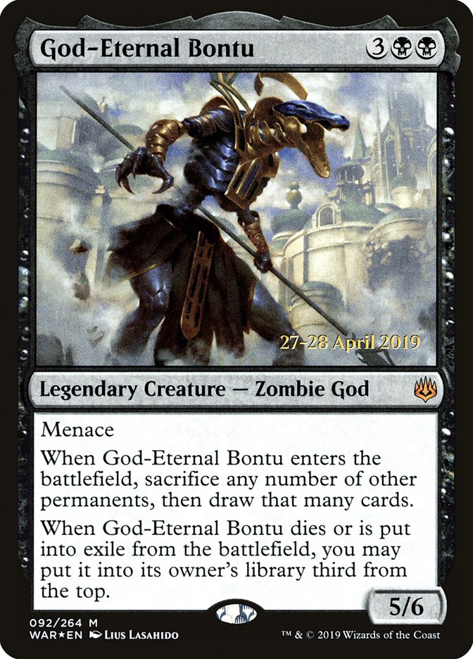 God-Eternal Bontu  [War of the Spark Prerelease Promos] | Amazing Games TCG