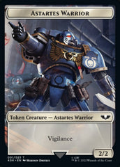 Astartes Warrior // Robot Double-sided Token (Surge Foil) [Universes Beyond: Warhammer 40,000 Tokens] | Amazing Games TCG