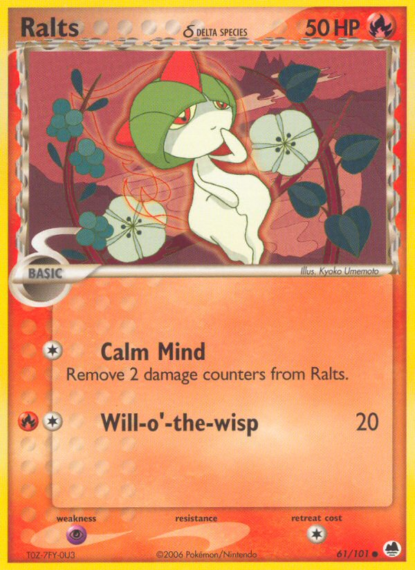 Ralts (61/101) (Delta Species) [EX: Dragon Frontiers] | Amazing Games TCG