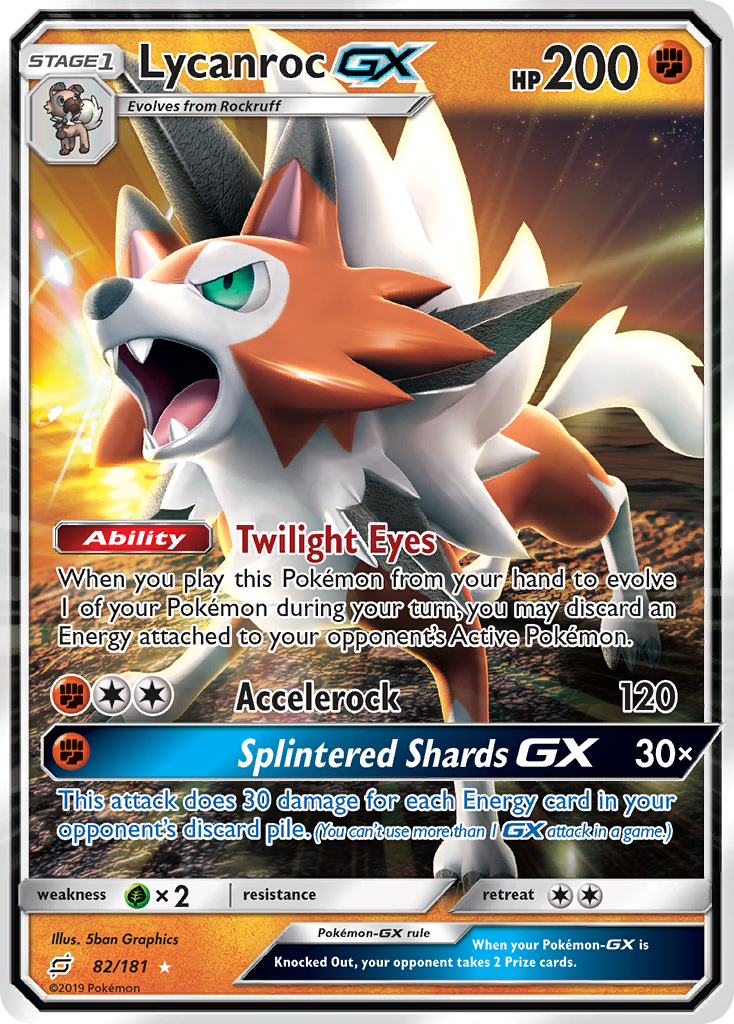 Lycanroc GX (82/181) [Sun & Moon: Team Up] | Amazing Games TCG