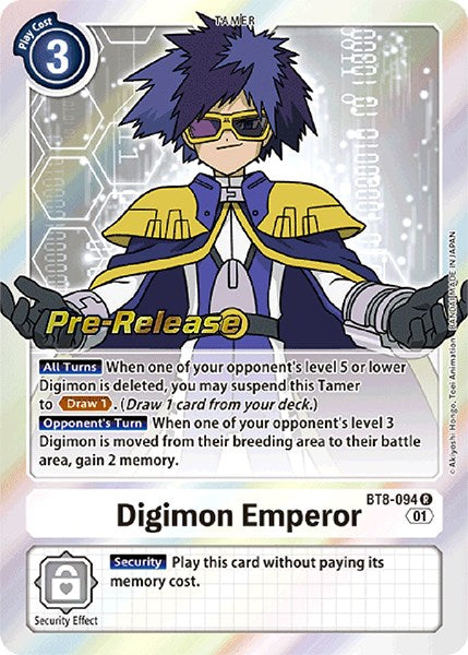 Digimon Emperor [BT8-094] [New Awakening Pre-Release Promos] | Amazing Games TCG