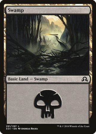 Swamp (291) [Shadows over Innistrad] | Amazing Games TCG