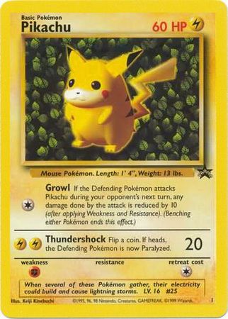 Pikachu (1) (Promo) [Wizards of the Coast: Black Star Promos] | Amazing Games TCG