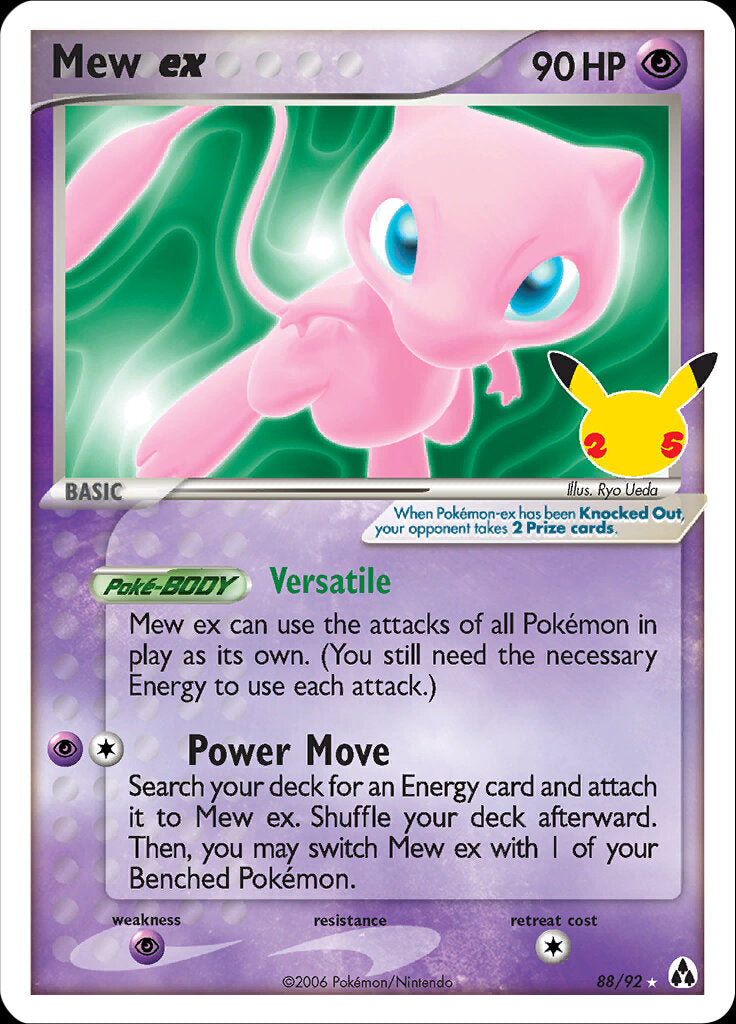 Mew ex (88/92) [Celebrations: 25th Anniversary - Classic Collection] | Amazing Games TCG