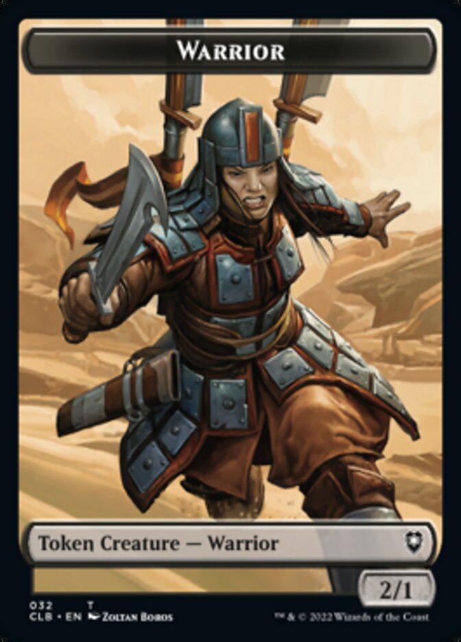 Warrior // Inkling Double-sided Token [Commander Legends: Battle for Baldur's Gate Tokens] | Amazing Games TCG