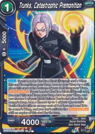 Trunks, Catastrophic Premonition (BT12-135) [Vicious Rejuvenation] | Amazing Games TCG