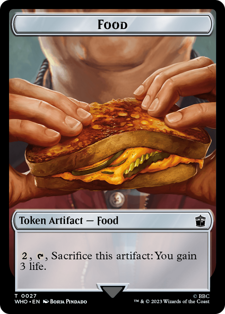 Alien Angel // Food (0027) Double-Sided Token [Doctor Who Tokens] | Amazing Games TCG