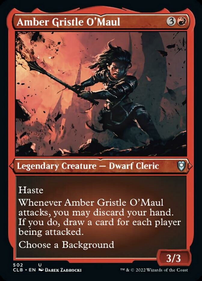 Amber Gristle O'Maul (Foil Etched) [Commander Legends: Battle for Baldur's Gate] | Amazing Games TCG