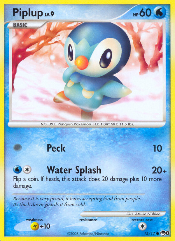 Piplup (15/17) [POP Series 8] | Amazing Games TCG