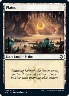 Plains (265) [Dungeons & Dragons: Adventures in the Forgotten Realms] | Amazing Games TCG