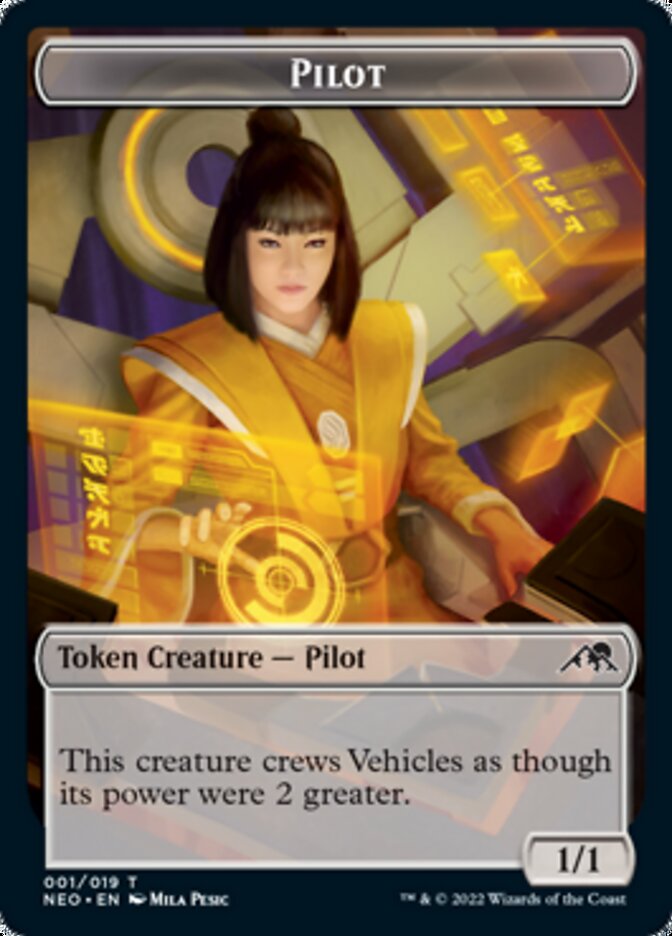 Pilot Token [Kamigawa: Neon Dynasty Tokens] | Amazing Games TCG