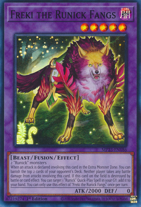 Freki the Runick Fangs [MP23-EN186] Super Rare | Amazing Games TCG