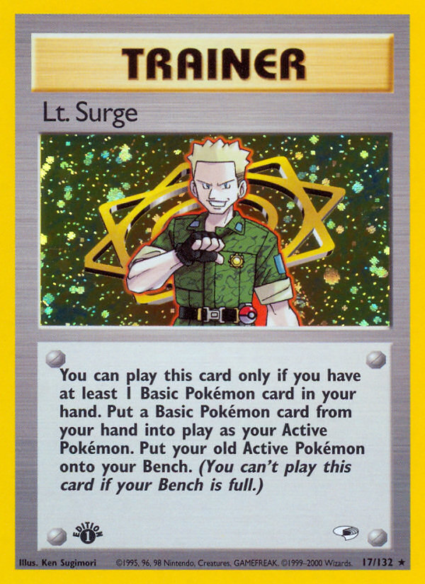 Lt. Surge (17/132) [Gym Heroes 1st Edition] | Amazing Games TCG