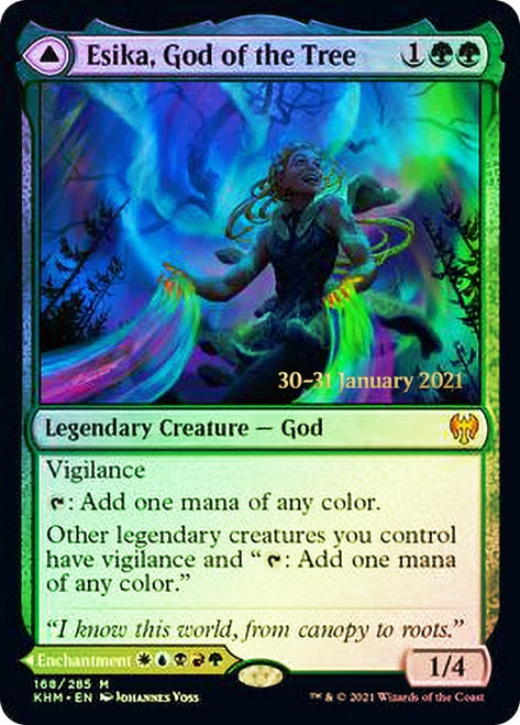 Esika, God of the Tree // The Prismatic Bridge  [Kaldheim Prerelease Promos] | Amazing Games TCG