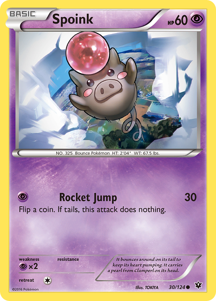 Spoink (30/124) [XY: Fates Collide] | Amazing Games TCG