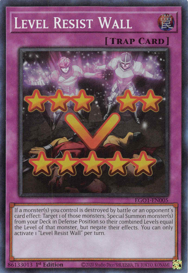 Level Resist Wall [EGO1-EN005] Super Rare | Amazing Games TCG