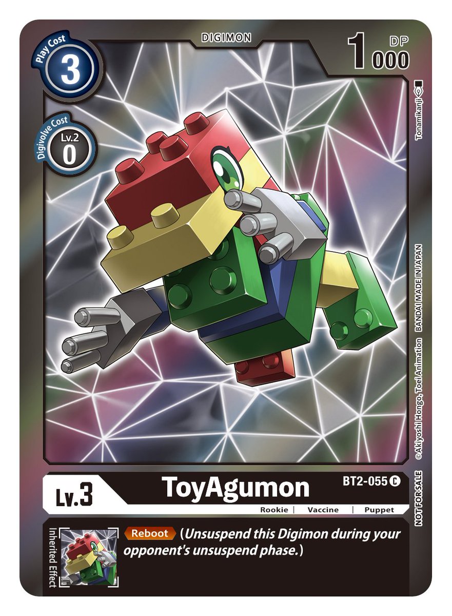 ToyAgumon [BT2-055] (Event Pack 2) [Release Special Booster Ver.1.0] | Amazing Games TCG