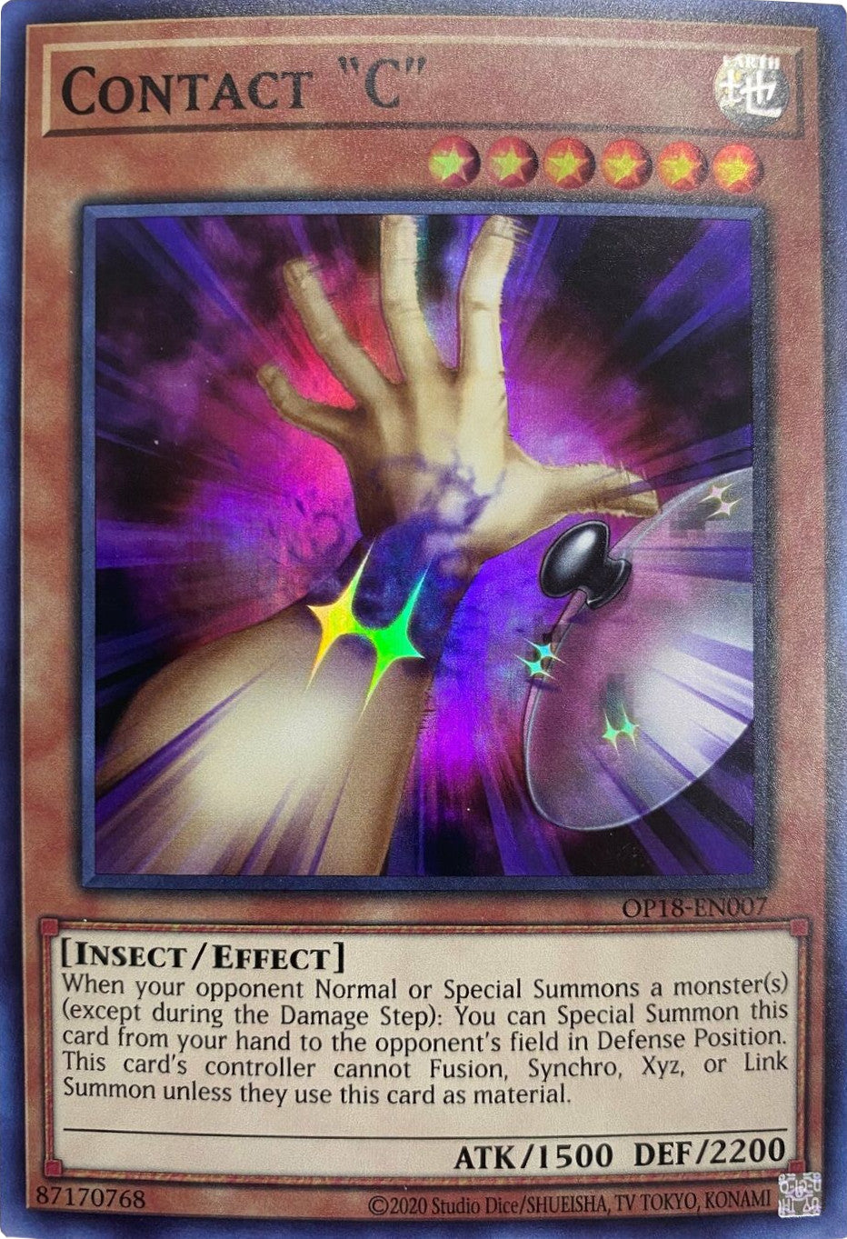 Contact C [OP18-EN007] Super Rare | Amazing Games TCG