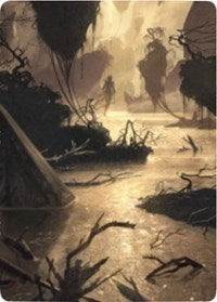 Murkwater Pathway Art Card [Zendikar Rising Art Series] | Amazing Games TCG