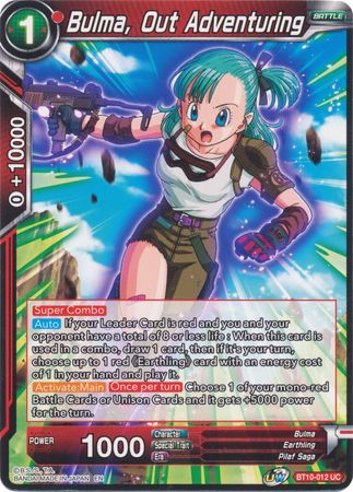 Bulma, Out Adventuring (BT10-012) [Rise of the Unison Warrior 2nd Edition] | Amazing Games TCG