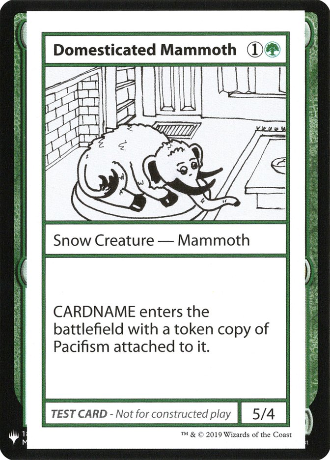 Domesticated Mammoth [Mystery Booster Playtest Cards] | Amazing Games TCG